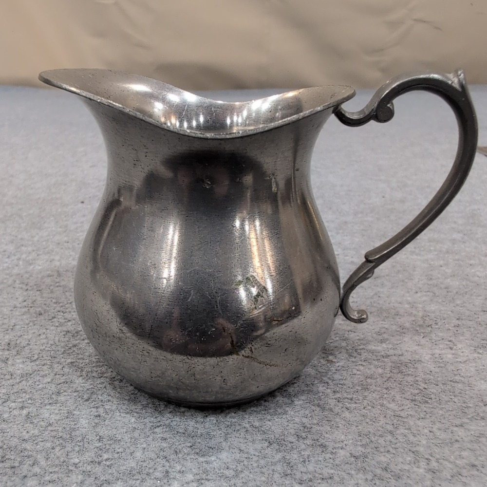 Vintage Pewter Pitcher Creamer Small Jug WEB 1137‎